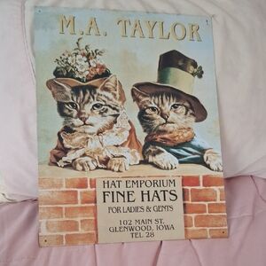 Vintage Cat Wall Art -